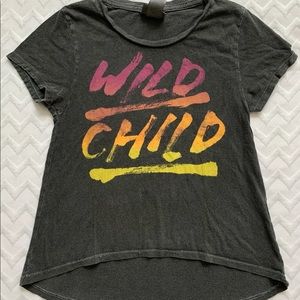 KIDS “WILD CHILD” GRAPHIC T SHIRT!!!
